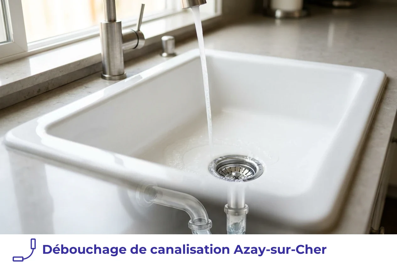 Débouchage de canalisation à Azay-sur-Cher