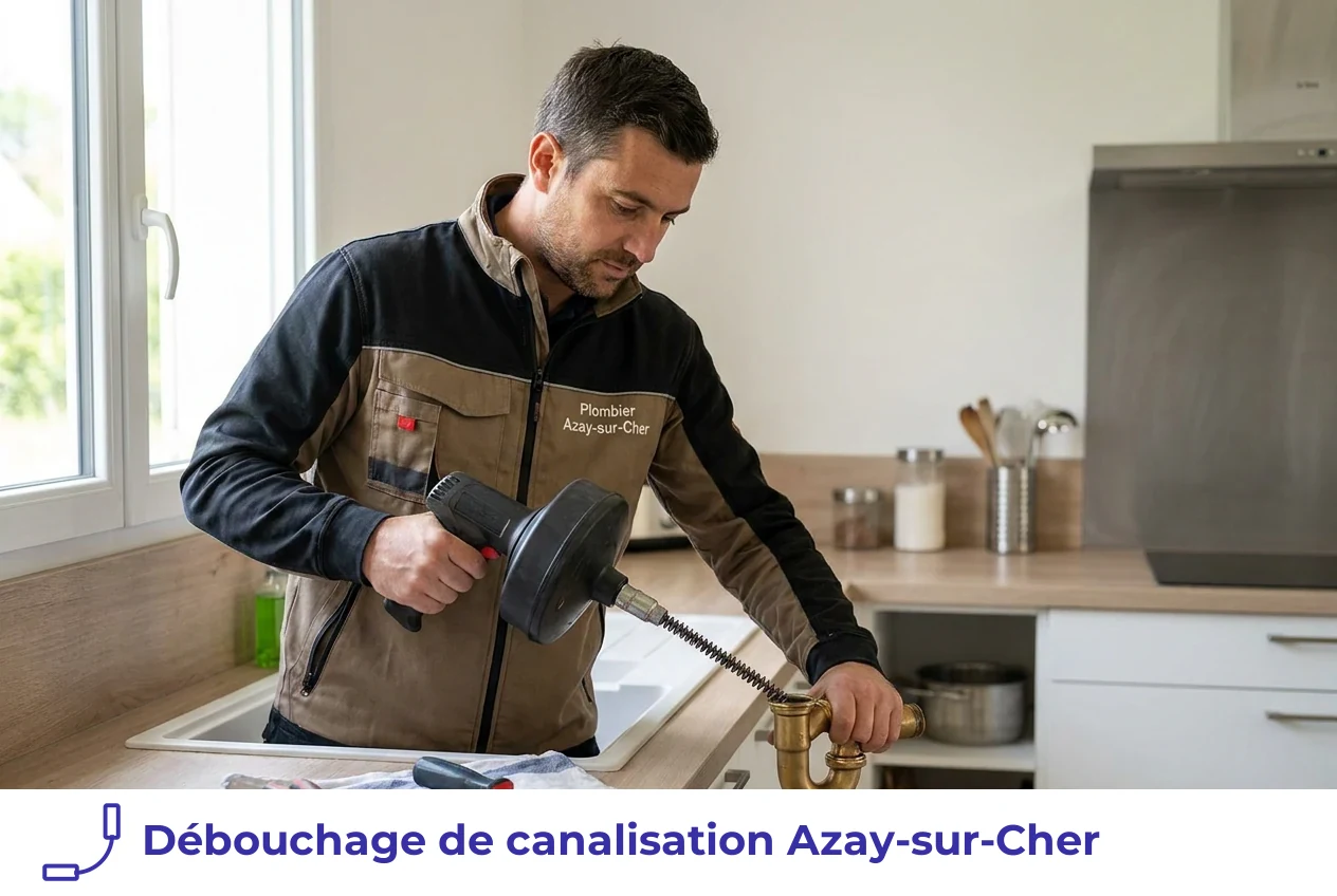 Débouchage de canalisation à Azay-sur-Cher