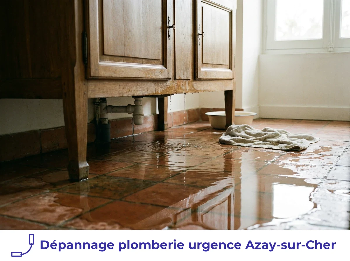 Dépannage plomberie urgence à Azay-sur-Cher