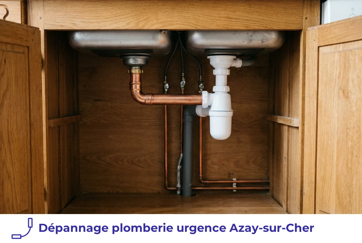 Dépannage plomberie urgence à Azay-sur-Cher