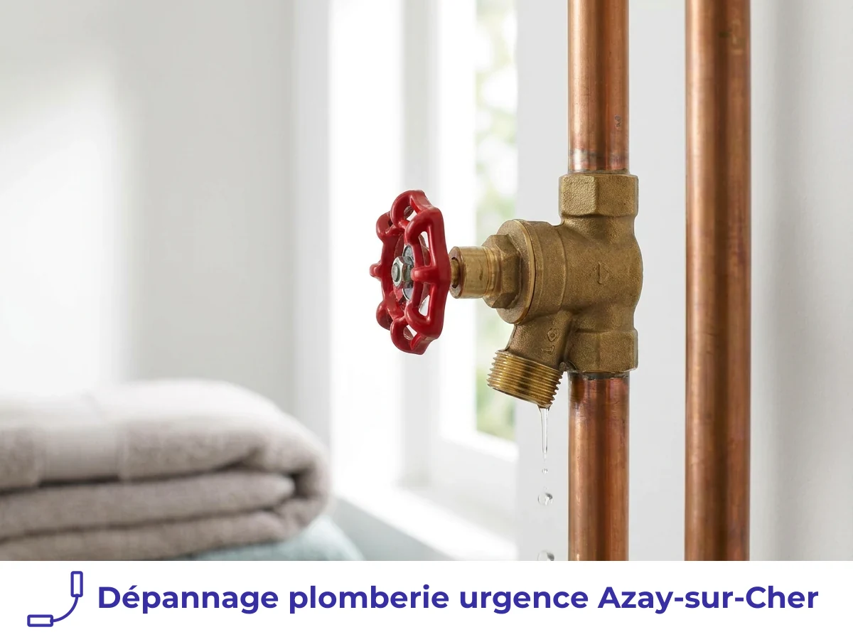 Dépannage plomberie urgence à Azay-sur-Cher