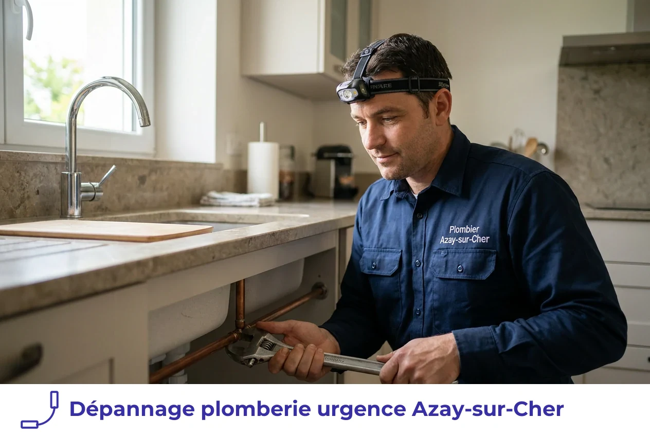 Dépannage plomberie urgence à Azay-sur-Cher