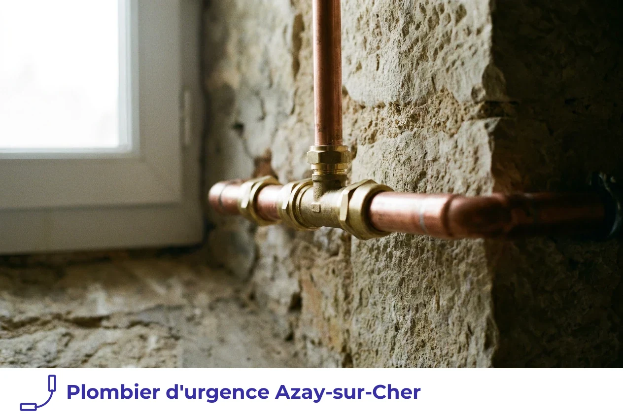 Plombier d'urgence à Azay-sur-Cher