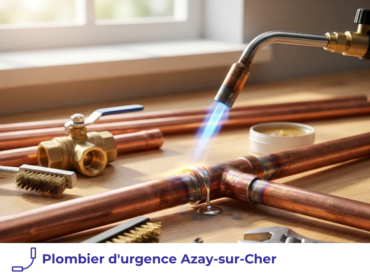 Plombier d'urgence à Azay-sur-Cher