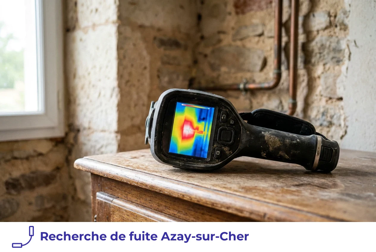 Recherche de fuite à Azay-sur-Cher