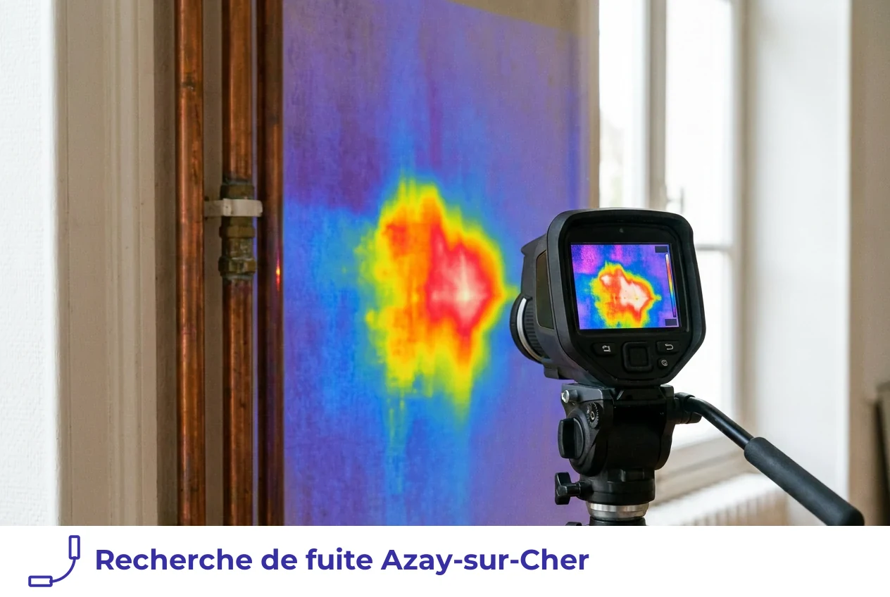 Recherche de fuite à Azay-sur-Cher