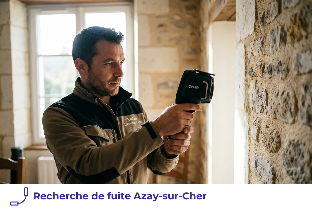 Recherche de fuite à Azay-sur-Cher
