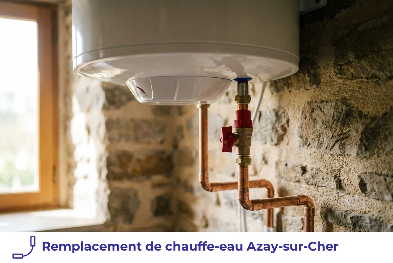 Remplacement de chauffe-eau à Azay-sur-Cher