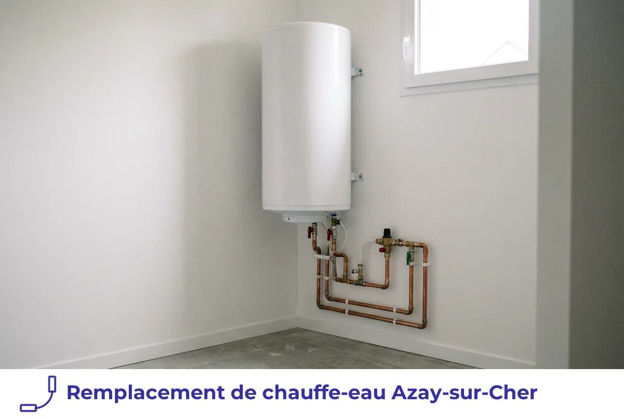 Remplacement de chauffe-eau à Azay-sur-Cher