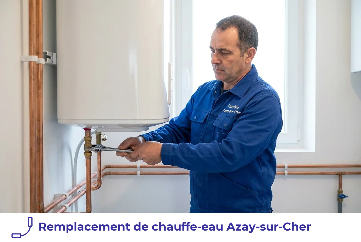 Remplacement de chauffe-eau à Azay-sur-Cher