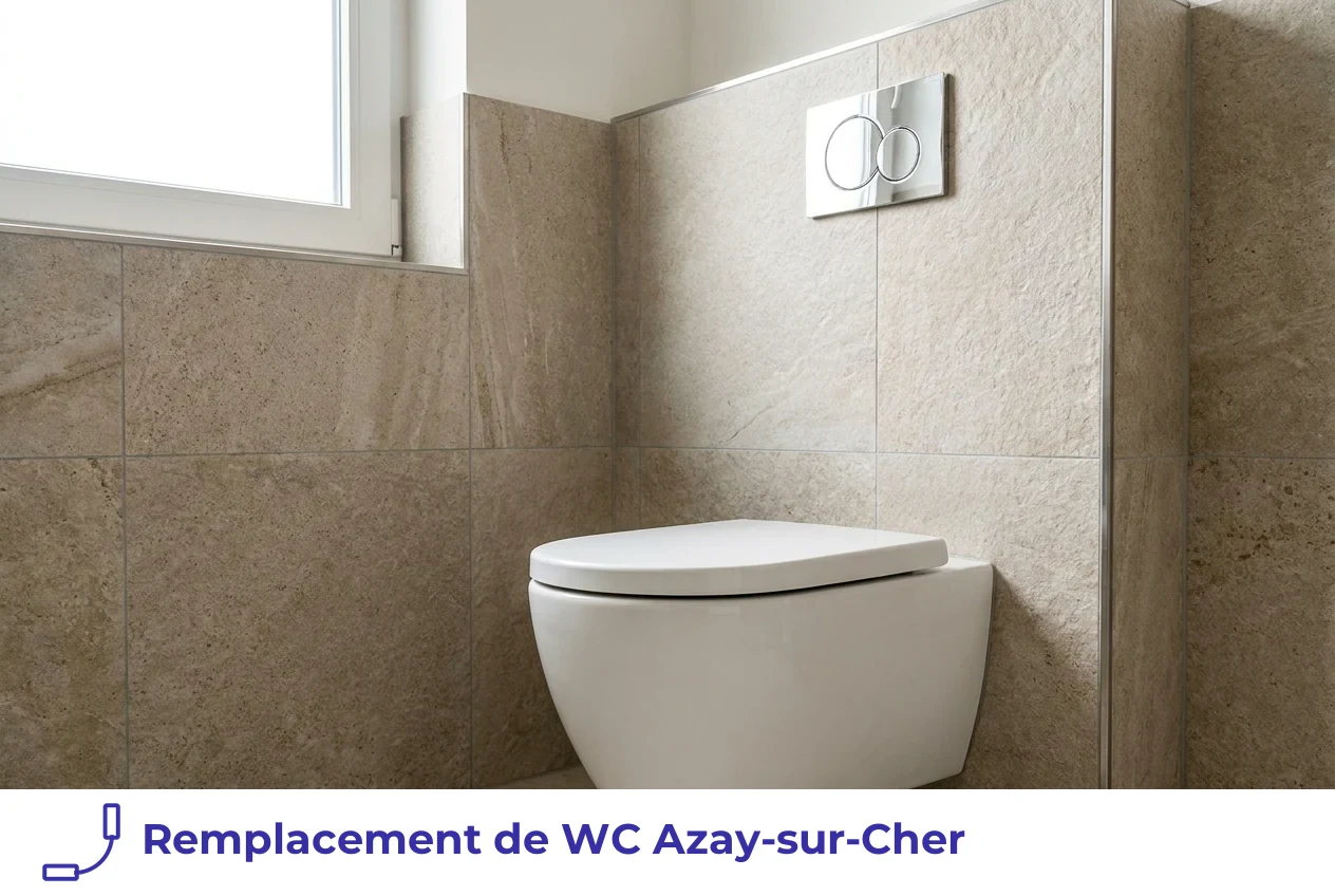 Remplacement de WC à Azay-sur-Cher