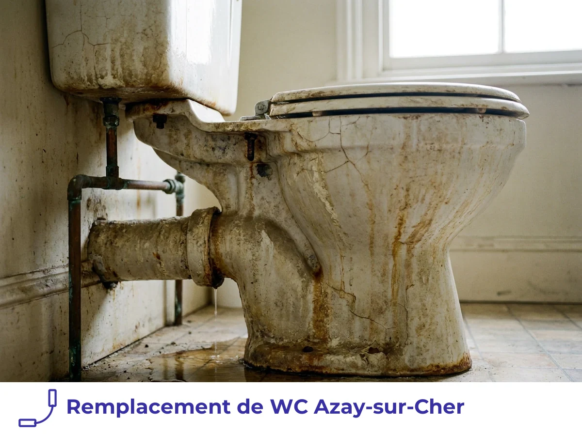 Remplacement de WC à Azay-sur-Cher