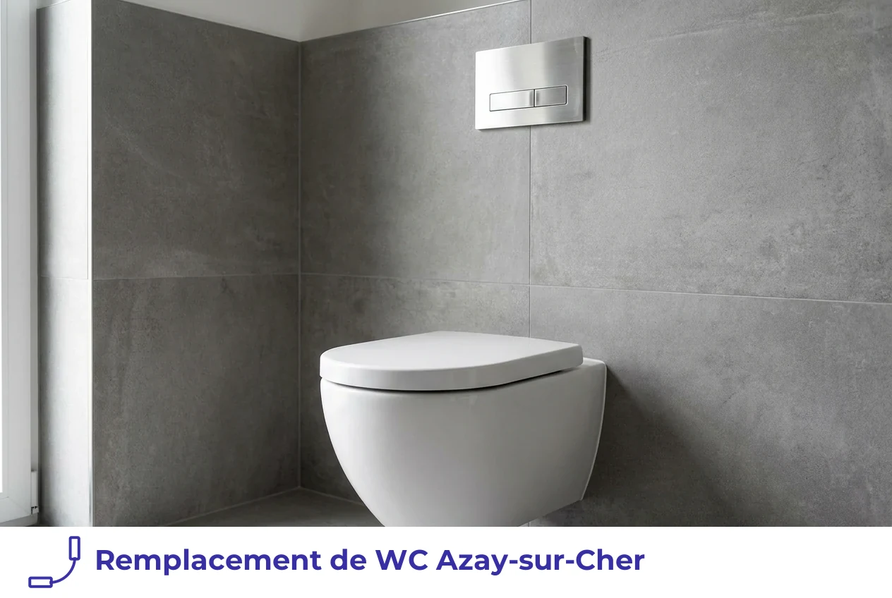 Remplacement de WC à Azay-sur-Cher