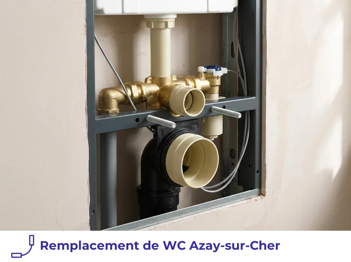 Remplacement de WC à Azay-sur-Cher