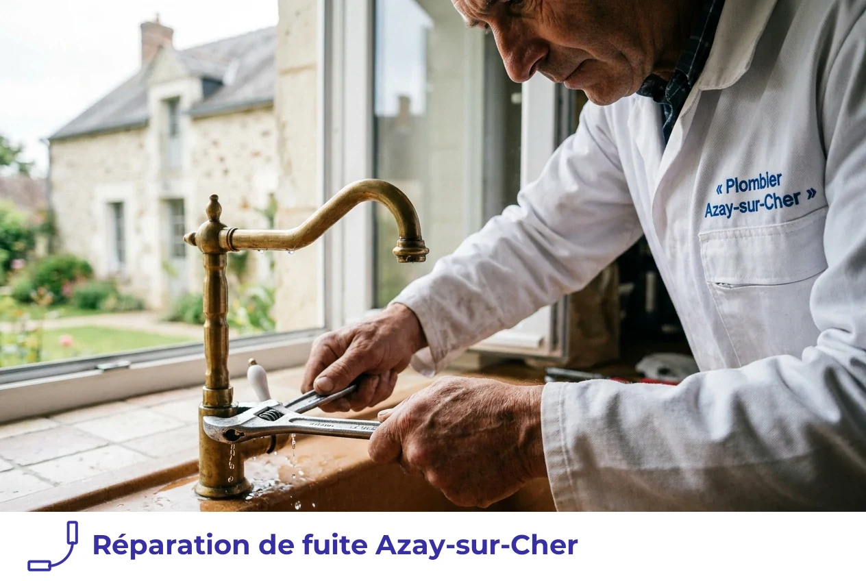 Réparation de fuite à Azay-sur-Cher